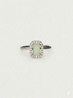 Earth | Zilveren Ring met Groene Steen